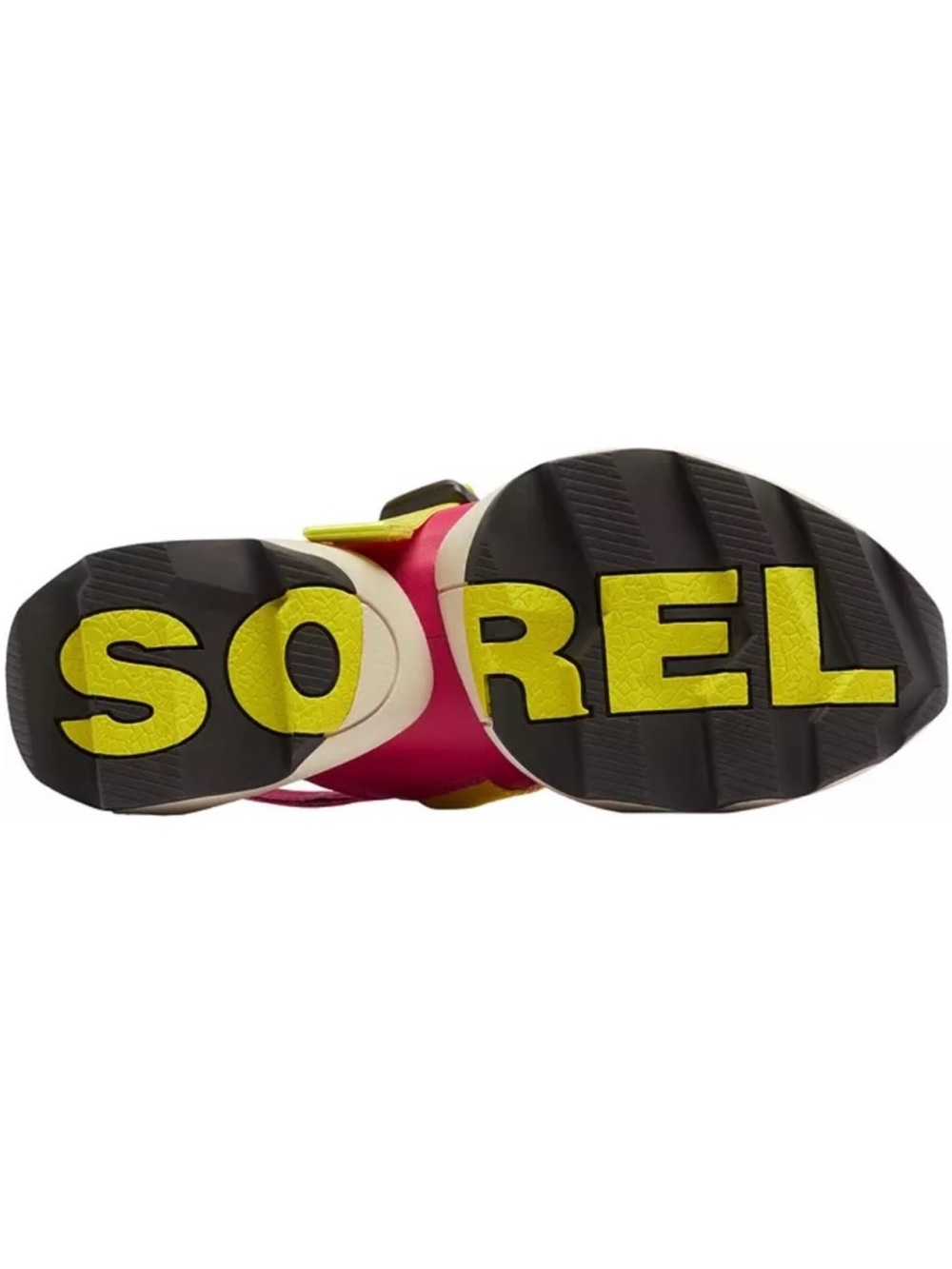 Sorel Hot Pink and Neon Yellow Sport Sandals - Picture 2 of 7